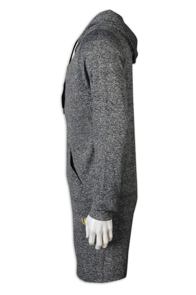 WTV172 Custom Sport Suit Men's Shorts Jacket with Hat Coarse Hat Rope Rubber Band Pant Head Sport Pant Manufacturer side view